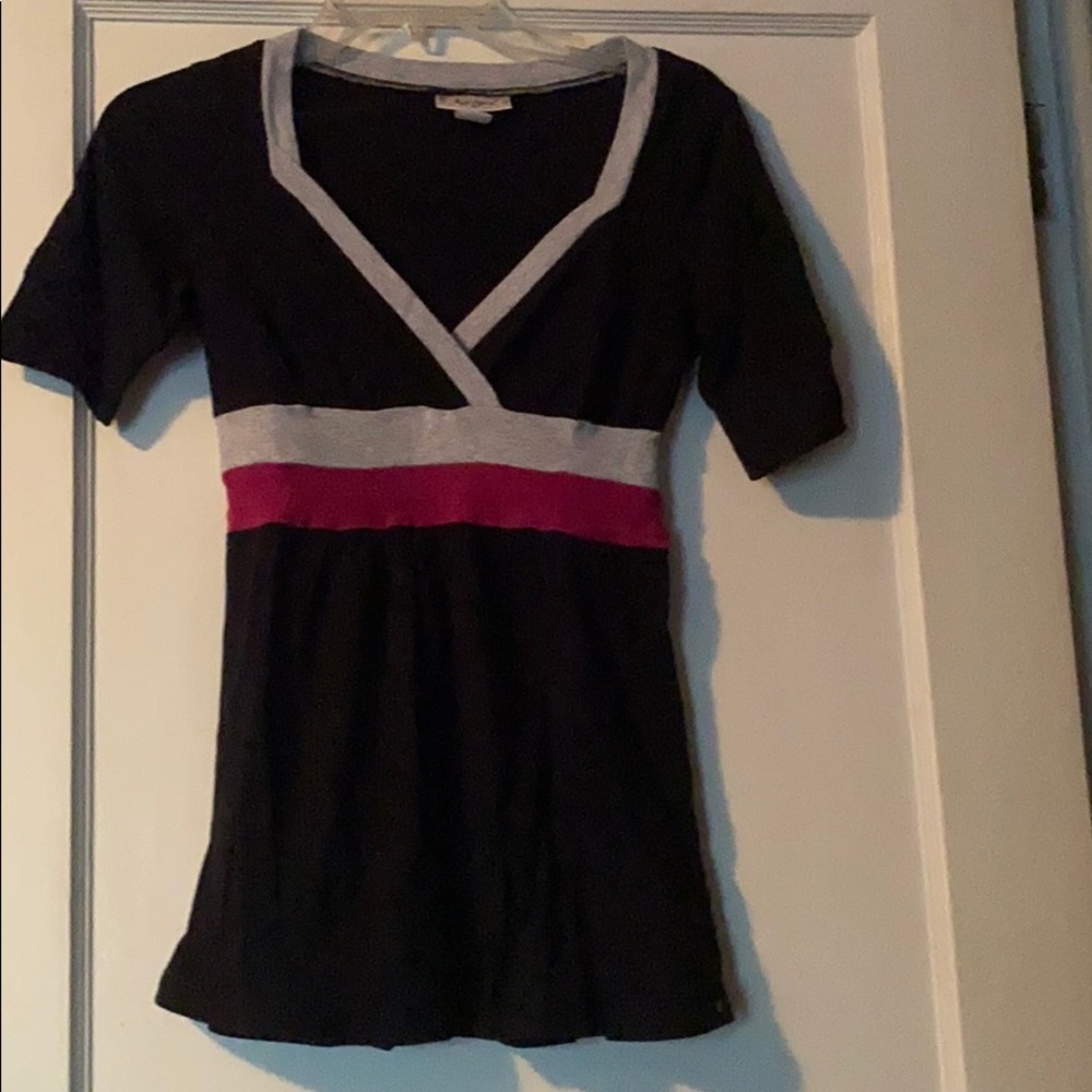 Self Esteem black short sleeve top